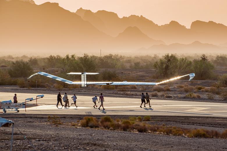 Source: Airbus. Zephyr, pictured during a 2021 test flight launch